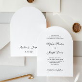 Formal and Classic | Black and White Wedding Einladung