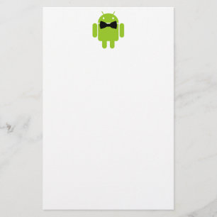 Formal AReifen Green Android Robot Briefpapier