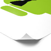 Formal AReifen Green Android Robot Fotodruck (Ecke)