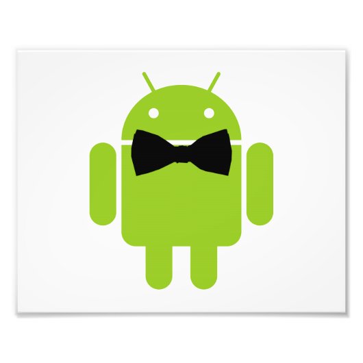 Formal AReifen Green Android Robot Fotodruck (Vorne)