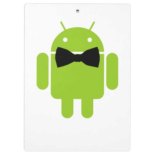 Formal AReifen Green Android Robot Klemmbrett (Rückseite)