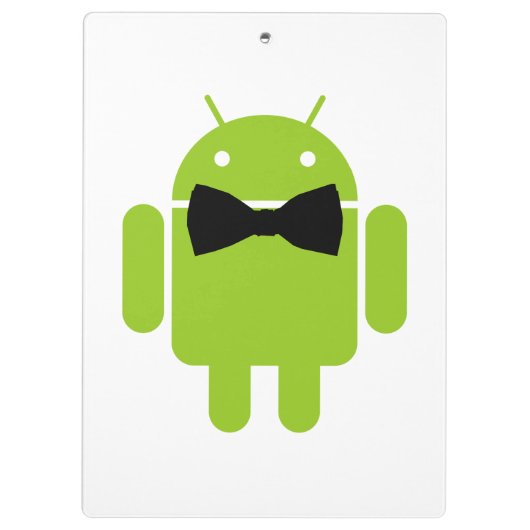 Formal AReifen Green Android Robot Klemmbrett (Rückseite)