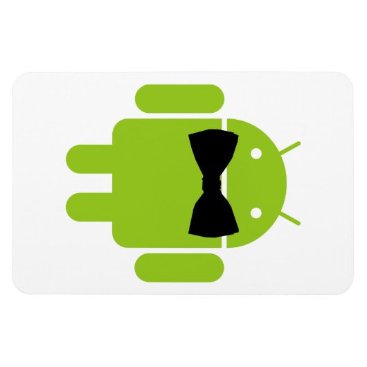 Formal AReifen Green Android Robot Magnet (Horizontal)