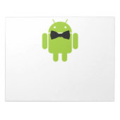 Formal AReifen Green Android Robot Notizblock (Vorderseite)