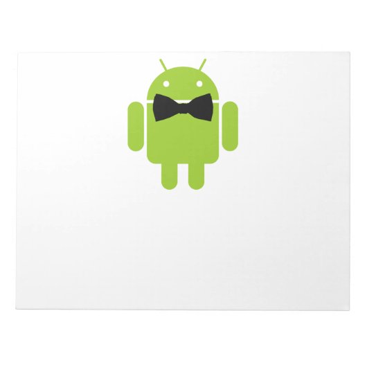 Formal AReifen Green Android Robot Notizblock (Vorderseite)