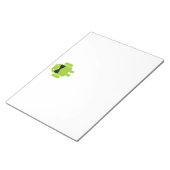 Formal AReifen Green Android Robot Notizblock (angewinkelt)