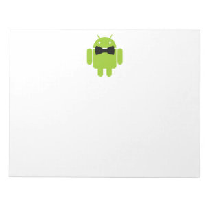 Formal AReifen Green Android Robot Notizblock