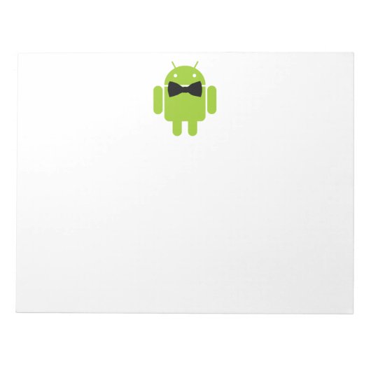 Formal AReifen Green Android Robot Notizblock (Vorderseite)