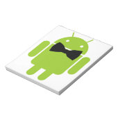 Formal AReifen Green Android Robot Notizblock (Rotiert)