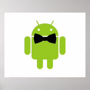 Formal AReifen Green Android Robot Poster