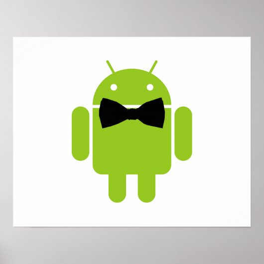 Formal AReifen Green Android Robot Poster (Vorne)