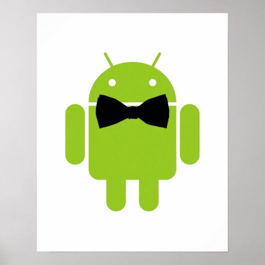 Formal AReifen Green Android Robot Poster (Vorne)