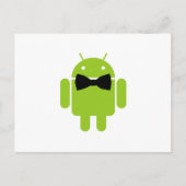 Formal AReifen Green Android Robot Postkarte (Vorderseite)