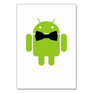 Formal AReifen Green Android Robot Tischnummer