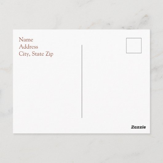 Formal Black Agate Save the Date Postkarten (Rückseite)