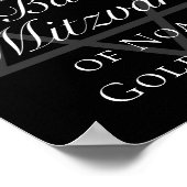 Formal Black Bar Mitzvah Party Star von David Poster (Ecke)
