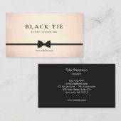 Formal Black Krawatte Event Planner Gold (kein Gla Visitenkarte (Vorne/Hinten)