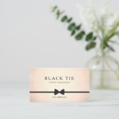 Formal Black Krawatte Event Planner Gold (kein Gla Visitenkarte (Stehend Vorderseite)