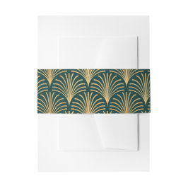 Formal Black Krawatte Gold Art Deco Einladung Band