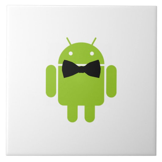 Formal Bow Krawatte Android Robot Icon Fliese (Vorderseite)