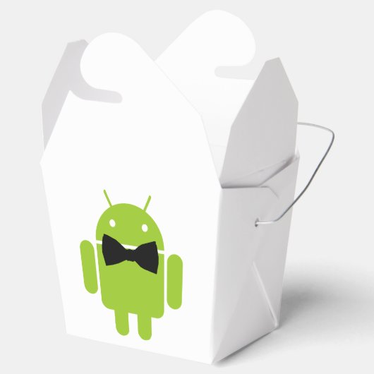 Formal Bow Krawatte Android Robot Icon Geschenkschachtel (Geöffnet)