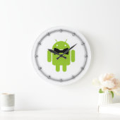 Formal Bow Krawatte Android Robot Icon Große Wanduhr (Zuhause)