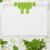 Formal Bow Krawatte Android Robot Icon Handtuch (Gefaltet)