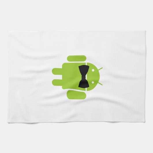Formal Bow Krawatte Android Robot Icon Handtuch (Horizontal)