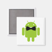 Formal Bow Krawatte Android Robot Icon Magnet (Vorderseite/Rückseite)