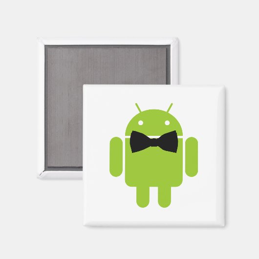 Formal Bow Krawatte Android Robot Icon Magnet (Vorderseite/Rückseite)