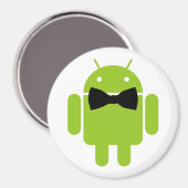 Formal Bow Krawatte Android Robot Icon Magnet (Vorderseite/Rückseite)