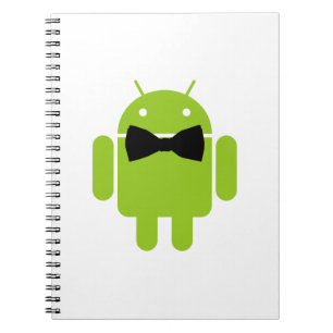 Formal Bow Krawatte Android Robot Icon Notizblock