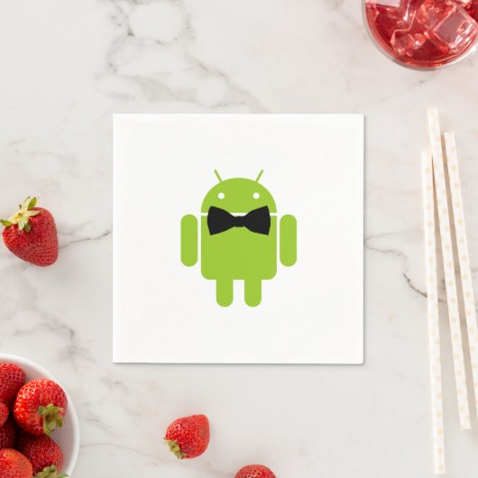 Formal Bow Krawatte Android Robot Icon Serviette (Beispiel)