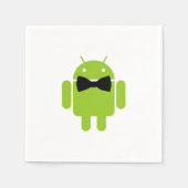 Formal Bow Krawatte Android Robot Icon Serviette (Vorderseite)