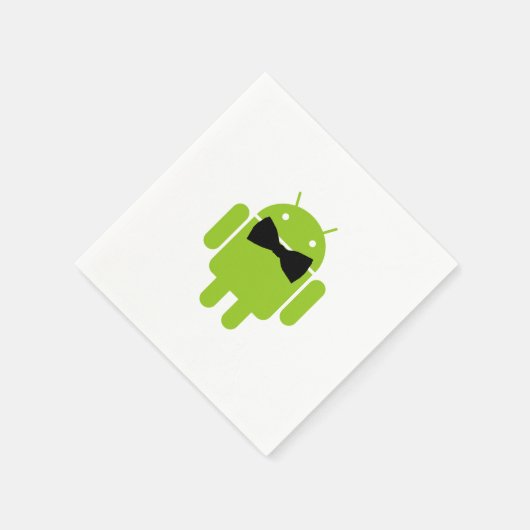 Formal Bow Krawatte Android Robot Icon Serviette (Ecke)