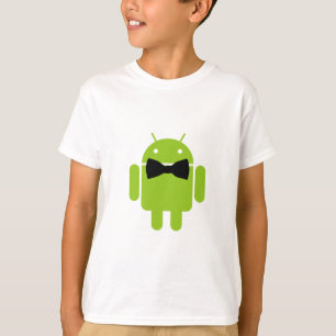 Formal Bow Krawatte Android Robot Icon T-Shirt