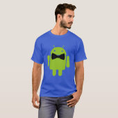 Formal Bow Krawatte Android Robot Icon T-Shirt (Vorne ganz)