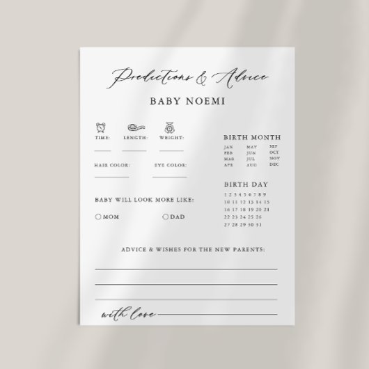 Formal Calligraphy Baby Predication and Advisor Ca