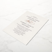 Formal Calligraphy Script Wedding Folieneinladung (Gedreht)