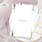 Formal Chic Lilac, Lila, Pastel Monogram Wedding Einladung