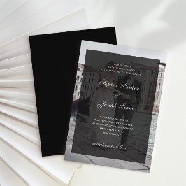 Formal Classic and Dark Overlay | Photo Wedding Einladung