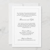 Formal Classic Script Elegant UAWG Wedding Einladung (Vorderseite)