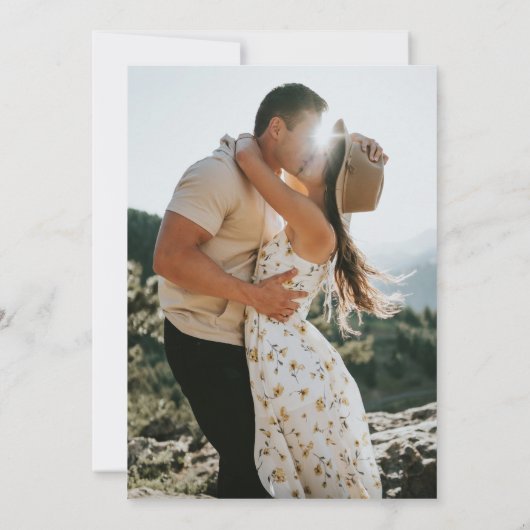 Formal Classic Script Elegant UAWG Wedding Einladung (Rückseite)