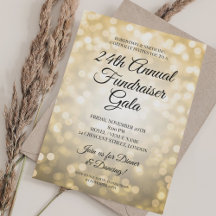 Formal Corporate Fundraiser Party Gold Lights