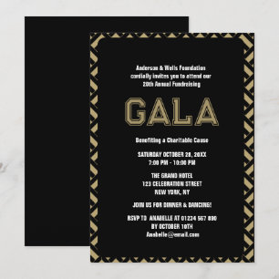 Formal Corporate Gala Ball Party Fundraiser Verans Einladung