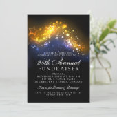 Formal Corporate Gala Event Goldene Lichter Einladung (Stehend Vorderseite)