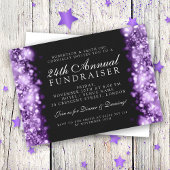 Formal Corporate Party Fundraiser Gala Lila Einladung