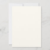 Formal Cream Wedding Bride Eltern Einladung (Rückseite)