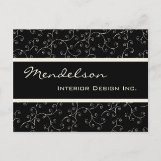 Formal Deko Business Beruflich Design Zwei Postkarte