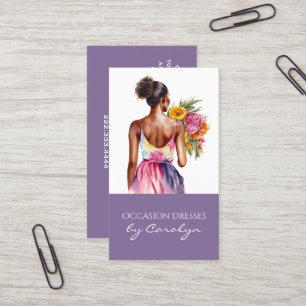 Formal Dress Wedding Seamstress Business Card Visitenkarte